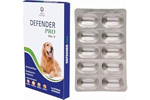 Medfly Healthcare Defender Pro Deworming Tablet for Dogs of All Life Stages (Pack of 1) | Natural & Herbal Ingredients | Effe