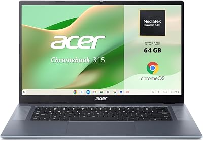 Chromebook 315, portátil FullHD de 15,6", Kompanio 540, 4GB de RAM, 64GB