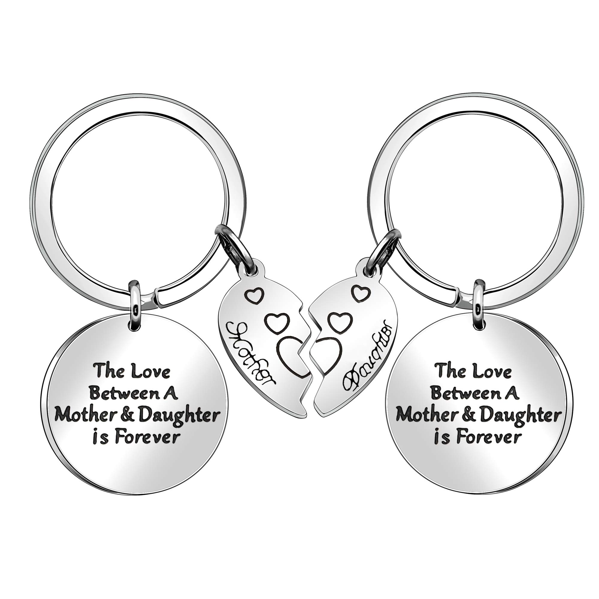 Mum Gifts Daughter Gifts, Mother Daughter Keyrings Gifts Christmas Birthday Thanksgiving Mother's Day Gifts