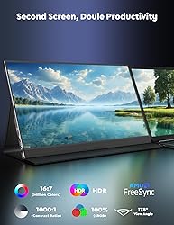 OUNSHLI 4K Portable Monitor, 15.6'' 3840x2160 UHD