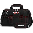 WORKPRO 16-inch Close Top Wide Mouth Tool Storage Bag with Water Proof Rubber Base, W081022A, 16"