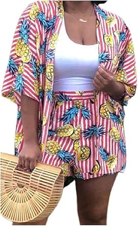 patterned overall shorts