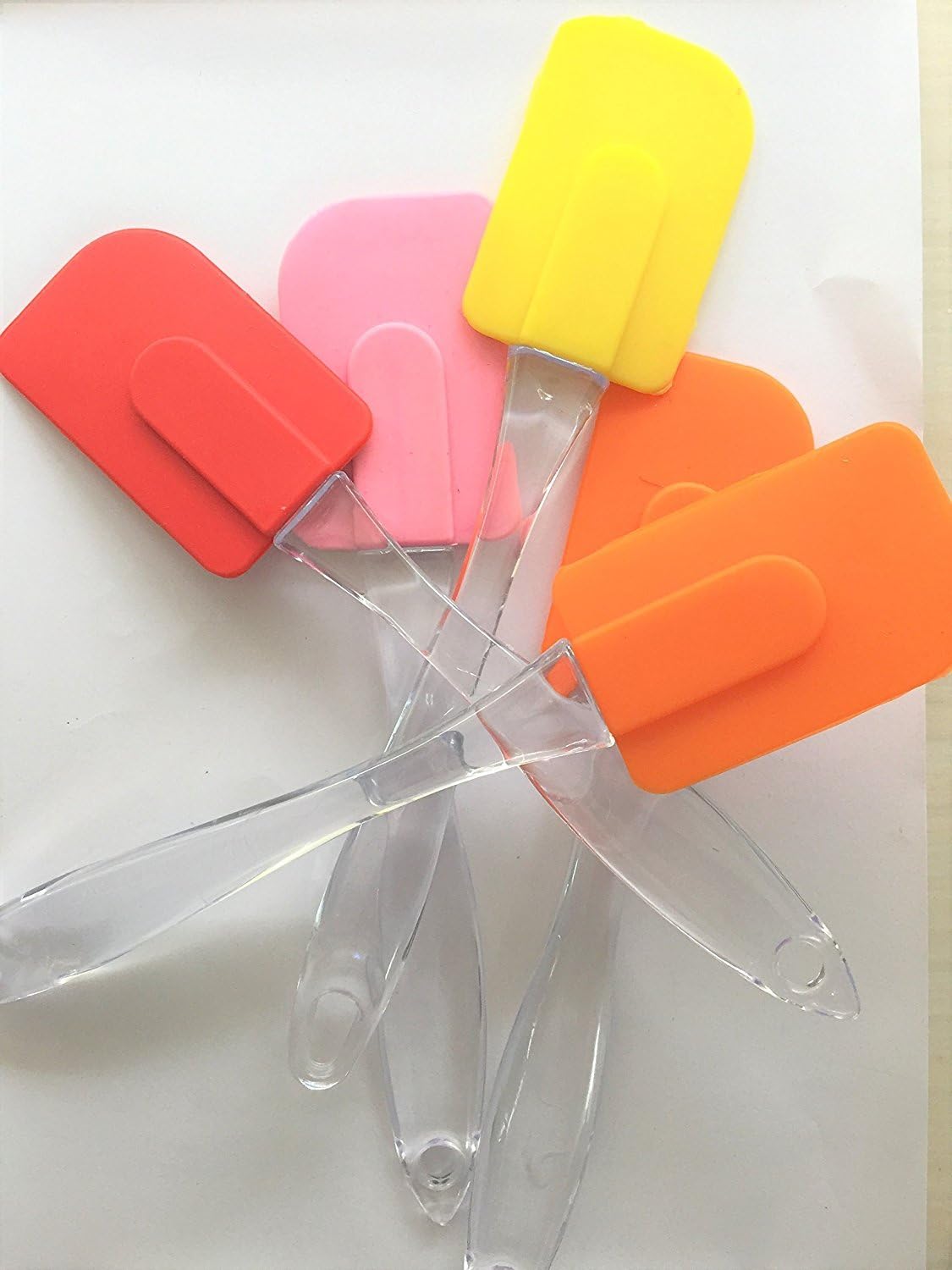 FIT N SAFE RICHBELLS Plastic Non Stick Silicon Spatula for Baking/Cooking (Colour May Vary)