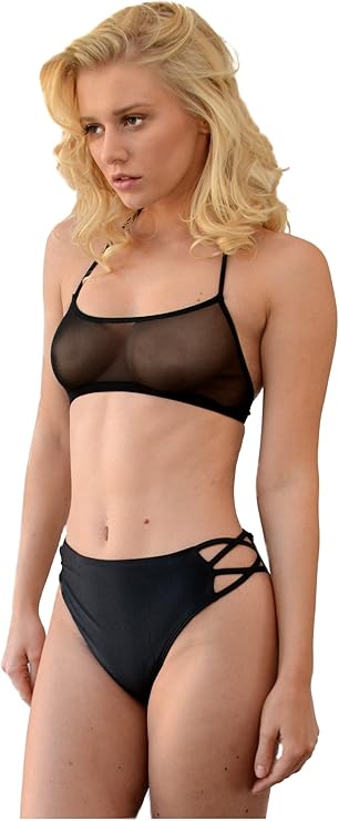 mesh top swimsuit