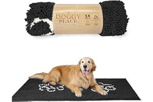 My Doggy Place - Ultra Absorbent Microfiber Dog Door Mat, Durable, Quick Drying, Washable, Prevent Mud Dirt, Keep Your House 