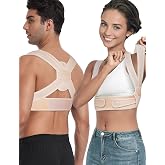 Enthra Posture Corrector, BI-Strap System Back Brace | Three Wearing Modes, Bamboo Fiber Lining, Adjustable Support