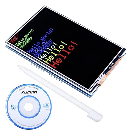 Kuman UNO R3 3.5 TFT Touch Screen with SD Card Socket for Arduino Mega 2560 Board Module with Touch Function SC3A-1
