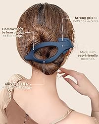 French Flat Hair Clips for Women - 6Pcs Flat Hair
