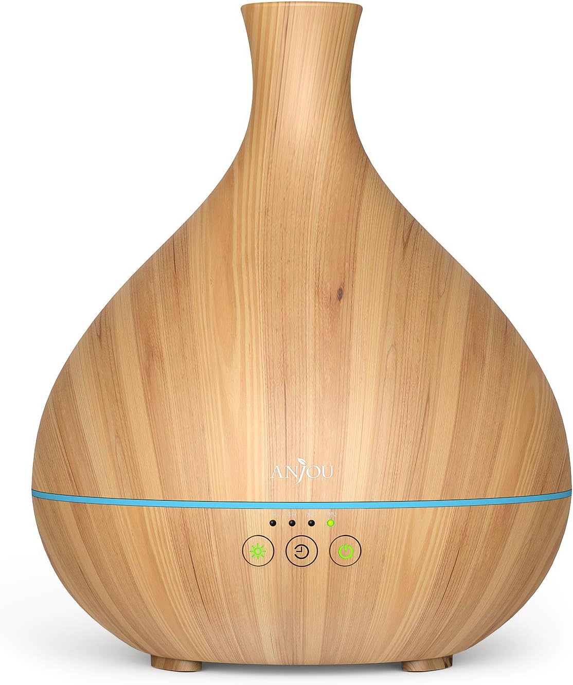 Anjou for Home Fragrance 500ml Aromatherapy Essential Oil Diffuser One Fill for 12hrs Humidifier Room Decor Lighting with 4 Timer Settings, Waterless Auto Shut-Off