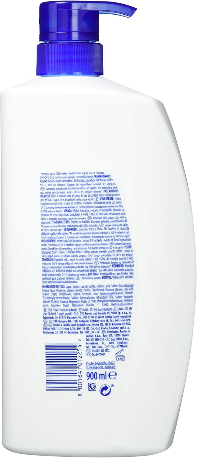 Head & Shoulders Apple Fresh Anti-Dandruff Shampoo 900 ml, 900 ml (Pack of 1) - Image 3