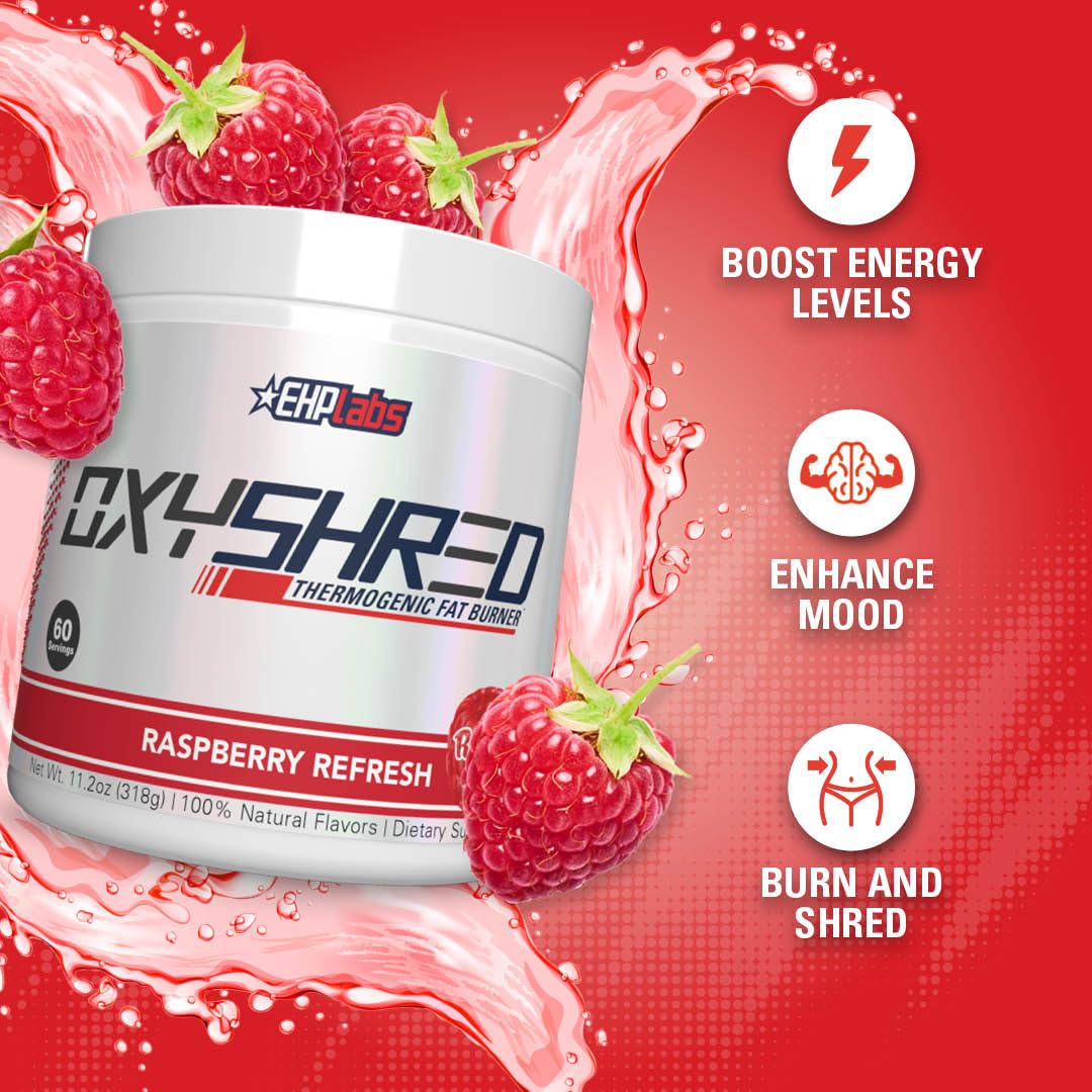 EHPlabs OxyShred Thermogenic Pre Workout Powder & Shredding Supplement