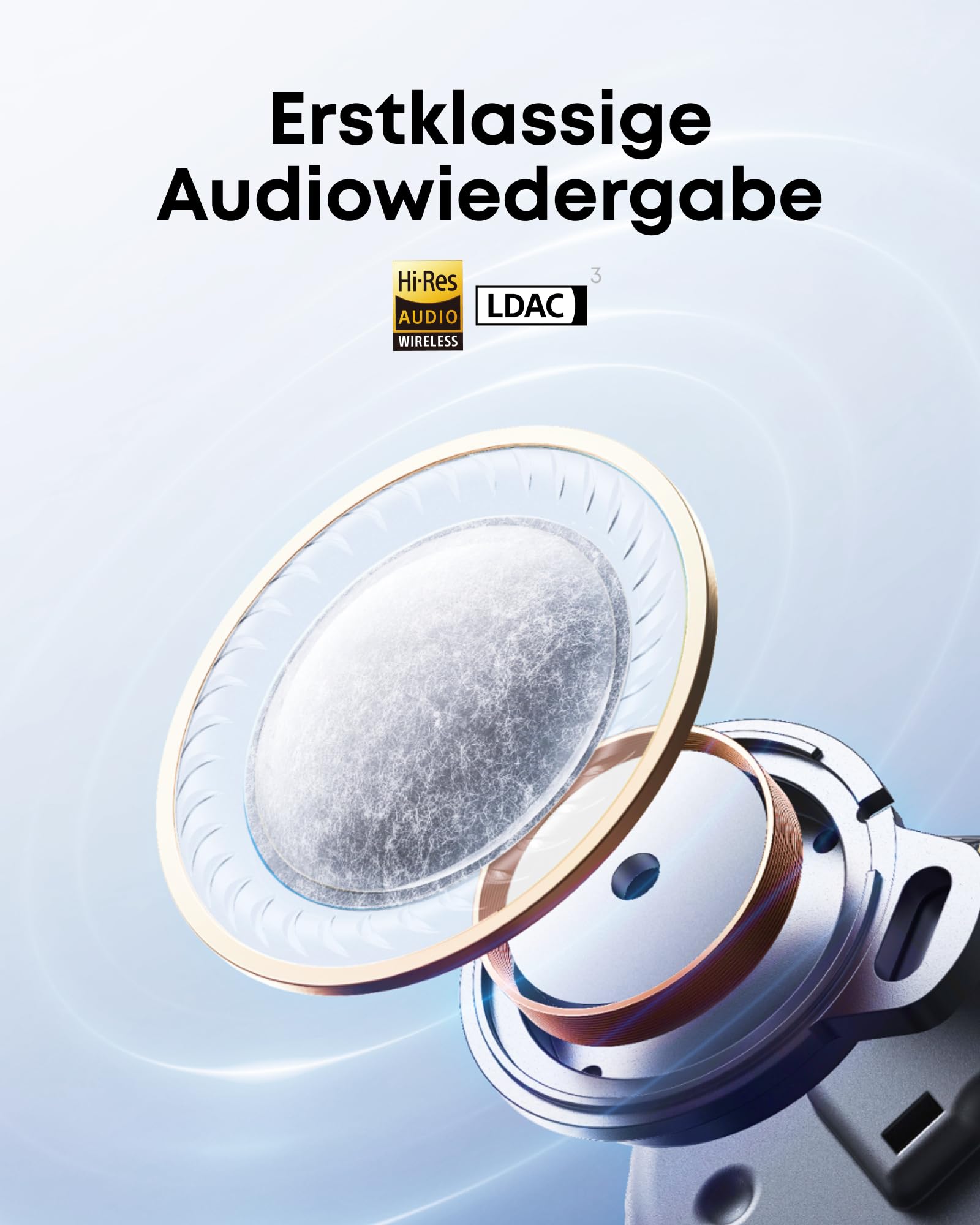 soundcore Liberty 5 by Anker, kabellose Earbuds mit Noise Cancelling, 2X stärkere Stimmreduktion, ANC in Echtzeit, Schnellladen, Dolby Audio, klare KI-Telefonate mit 6 Mics, Lange Akkulaufzeit 5