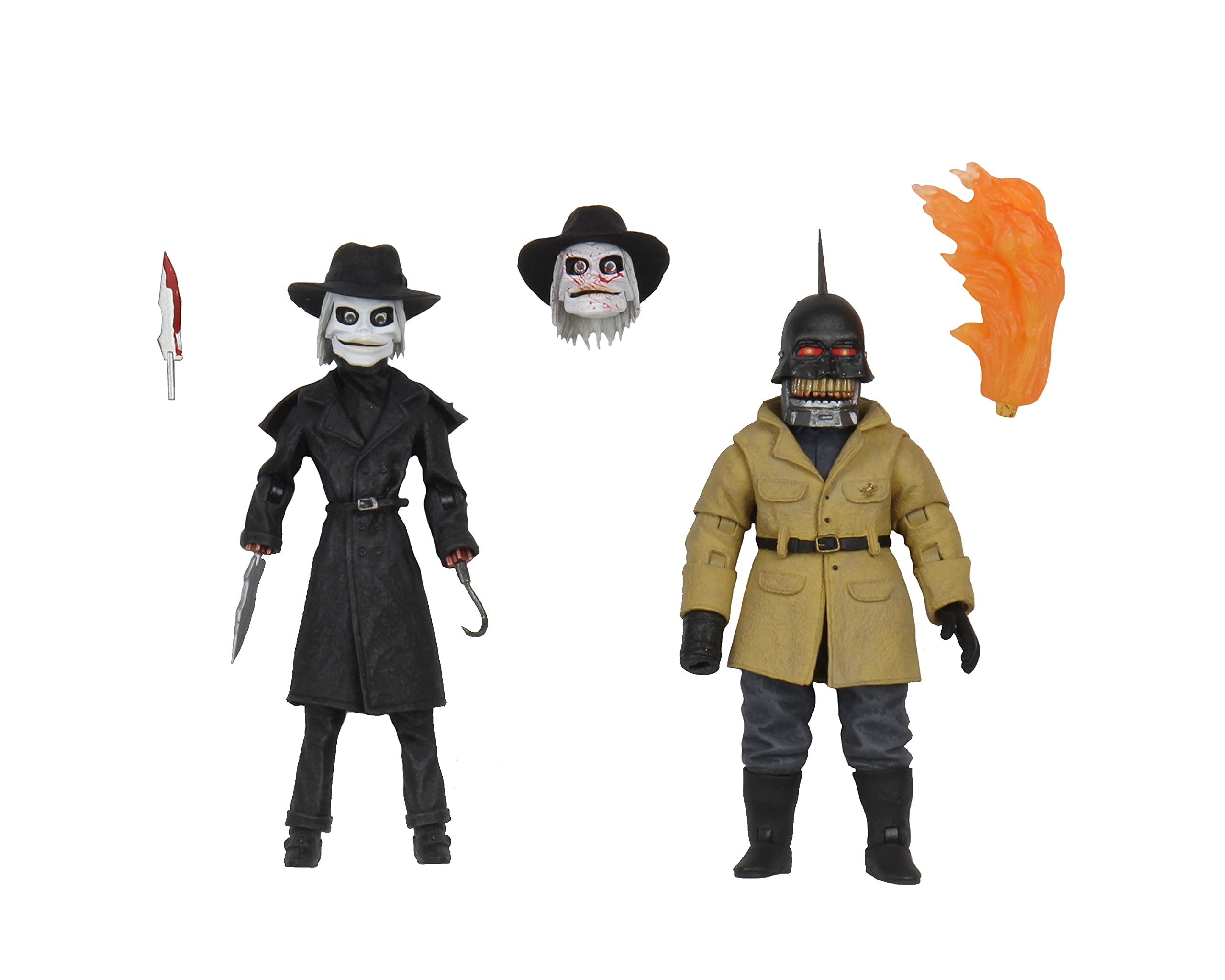 NECA Offical Puppet Master Ultimate Blade & Torch 7" Scale Action Figurine - 2 Pack, Adult Collectible Item, Halloween