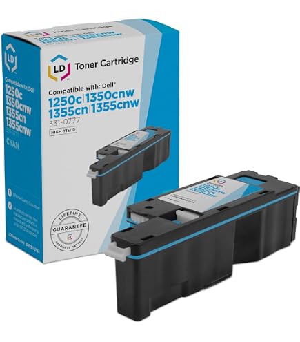 Toner Compatibile Dell 1250 – Multipack 4 Colori (Nero, Ciano, Magenta, Giallo) Per Stampanti Serie C1765, C1760, 1350, 1355 – Alta Resa E Affidabile