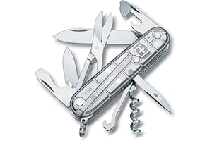 Victorinox Swiss Army 54754 Climber Pocket Knife, Silver Tech, One Size