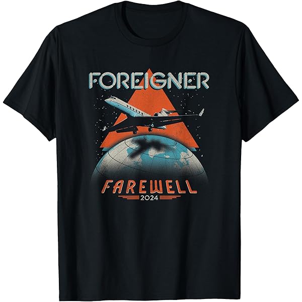 Amazon.com: Foreigner Guitar Flag T-Shirt : Clothing, Shoes
