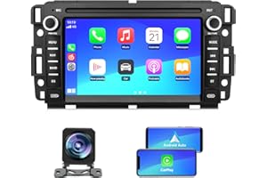 Junsun 4Core Car Radio Stereo for Chevy Silverado GMC Sierra 2007-2013, Android 13 with CarPlay Android Auto Bluetooth GPS Na