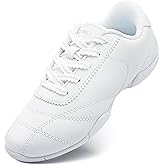 Stelle Cheer Shoes Girls White Cheerleading Dance Shoes Youth Athletic Training Tennis Sneakers for Competition Sport