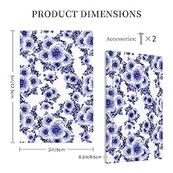 Abstract Blue White Flower 1 Gang Light Swich Cover