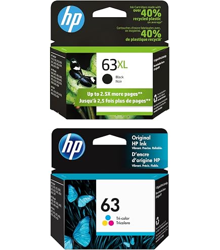 Amazon.com: HP 63XL Blk/63 CMY Original Ink Bundle for DeskJet