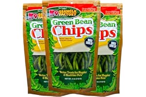 K9 Granola Factory Green Bean Chips Dog Treats 5oz (Pack of 3)