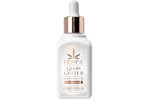 Hempz NEW Glow Getter Instant Bronzing Drops, Dewy Face Bronzer, Hydrating Shimmer, 2 oz.