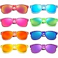 Matcheck 8/16 Pack Neon Colors Sunglasses Wholesale Bulk Party Favors Retro Classic Glasses Birthday Pool Unisex Adult