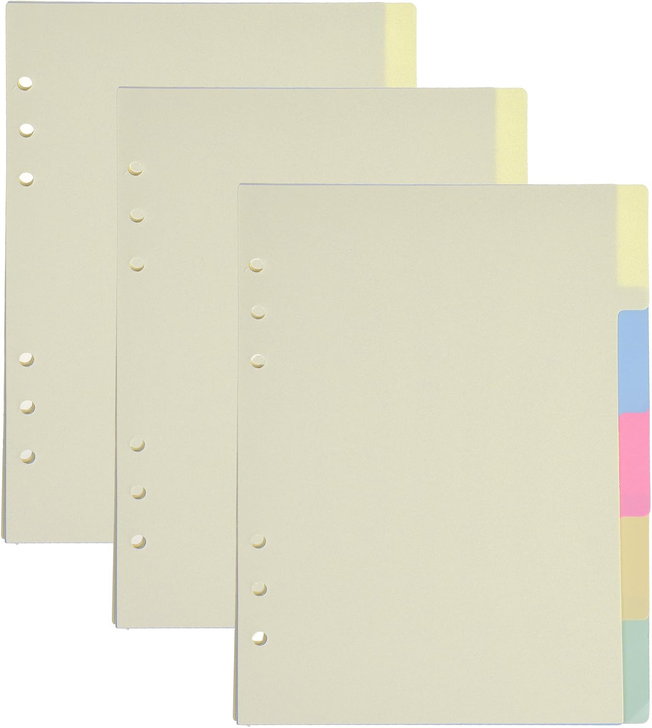 3 Sets Zwarte Kleur Papier Verdeler Index Pagina Tab Kaarten Voor 6 Gaten Ringmappen Notebooks Reisdagboek Dagboek Planner A5 Zwart 1011857984