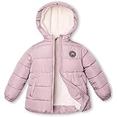 maoo garden Little Girls Winter Jacket 4-7 Years Toddler Puffer Fleece Lined Lightweight Water-Resistant Coat