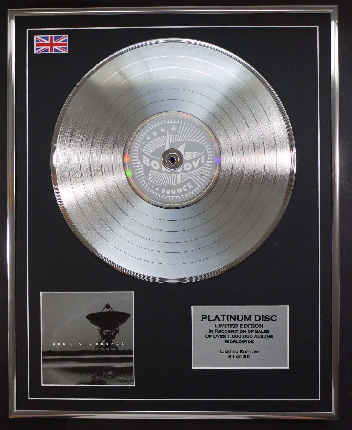 BON JOVI/LTD EDITION CD PLATINUM DISC/BOUNCE