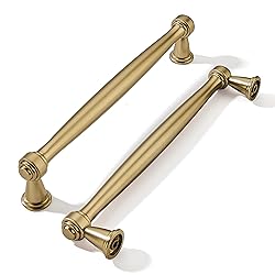 khtumeware 2 Pack 6-1/4 Inch(160mm) Brushed Brass