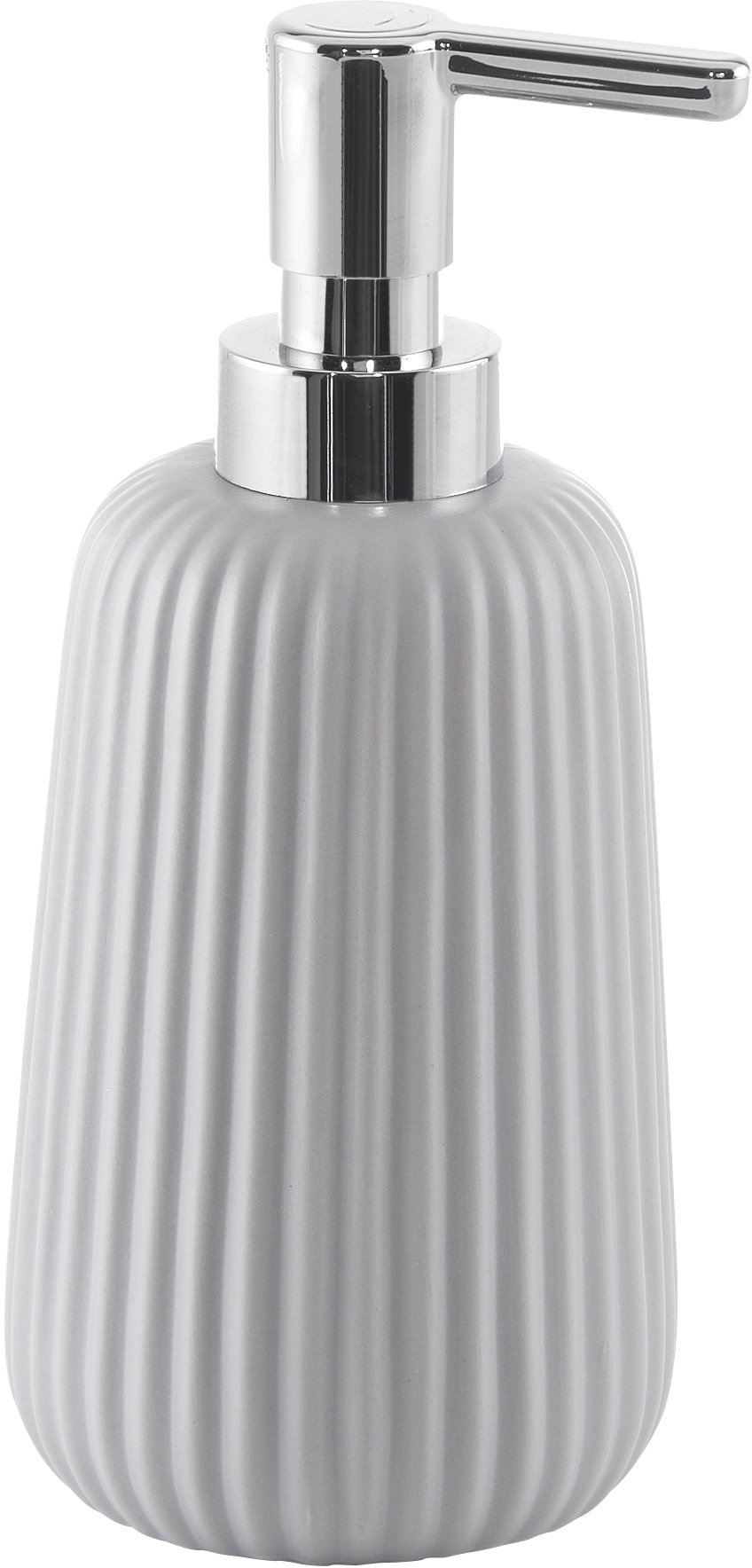 Gedy Marika Soap Dispenser, Ceramic, Grey, 8 x 8 x 18