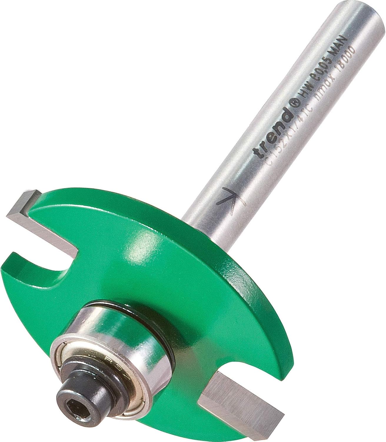 Trend CraftPro Bearing Guided Biscuit Jointer Router Cutter, 1/4 Inch Shank, 4mm Cut Length, for Biscuit Sizes 0, 10, 20