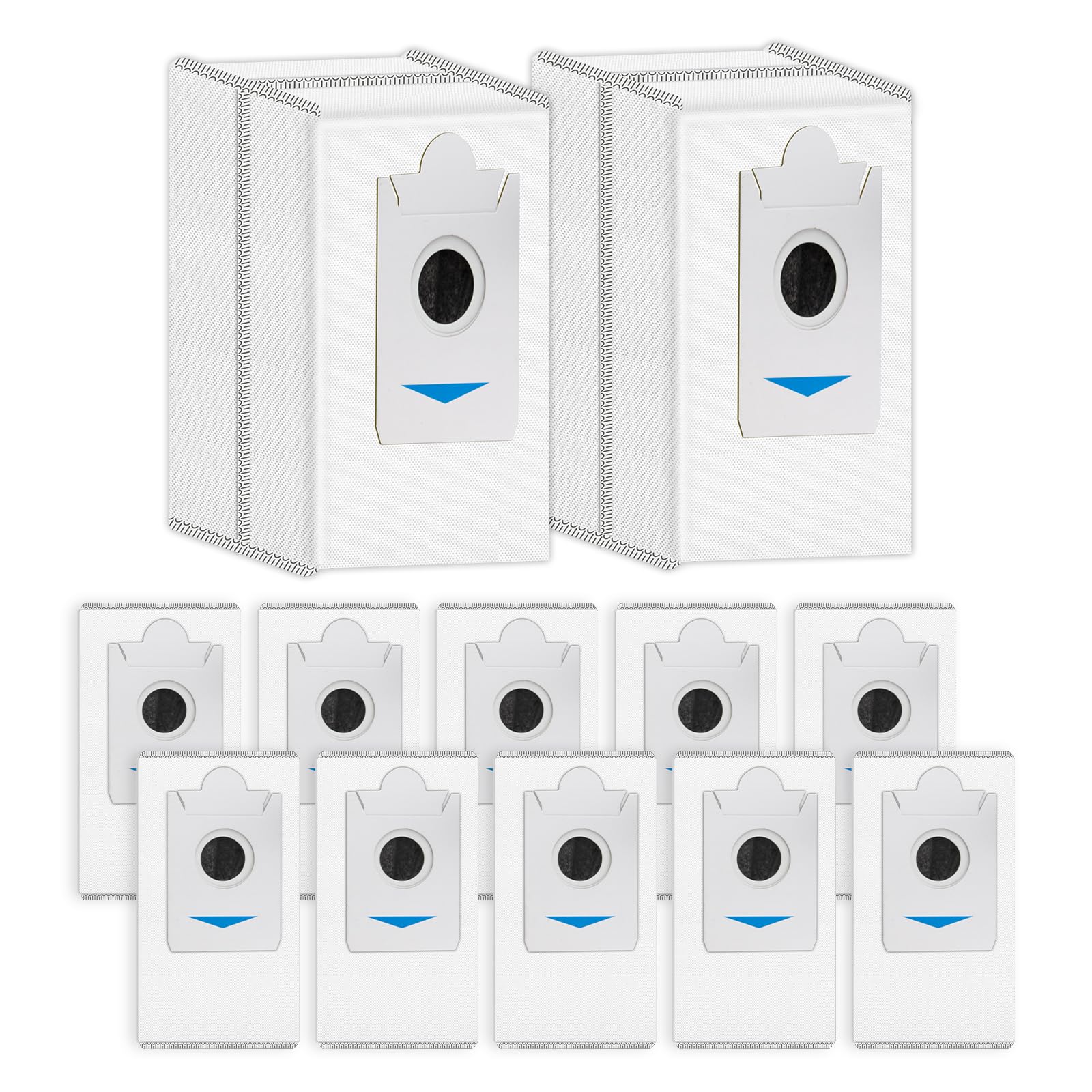 Photo 1 of (12 Pack) T30S Replacement Dust Bags for ECOVACS DEEBOT T30S/ T30S Pro/ T30S AI/ T30S Care/ X2/ X2 Omni/ X5 Omni/ X5 Pro Omni/ DEX86 Vacuum Bag, Activated Carbon Disposal Bags (NOT FOR T30S COMBO)