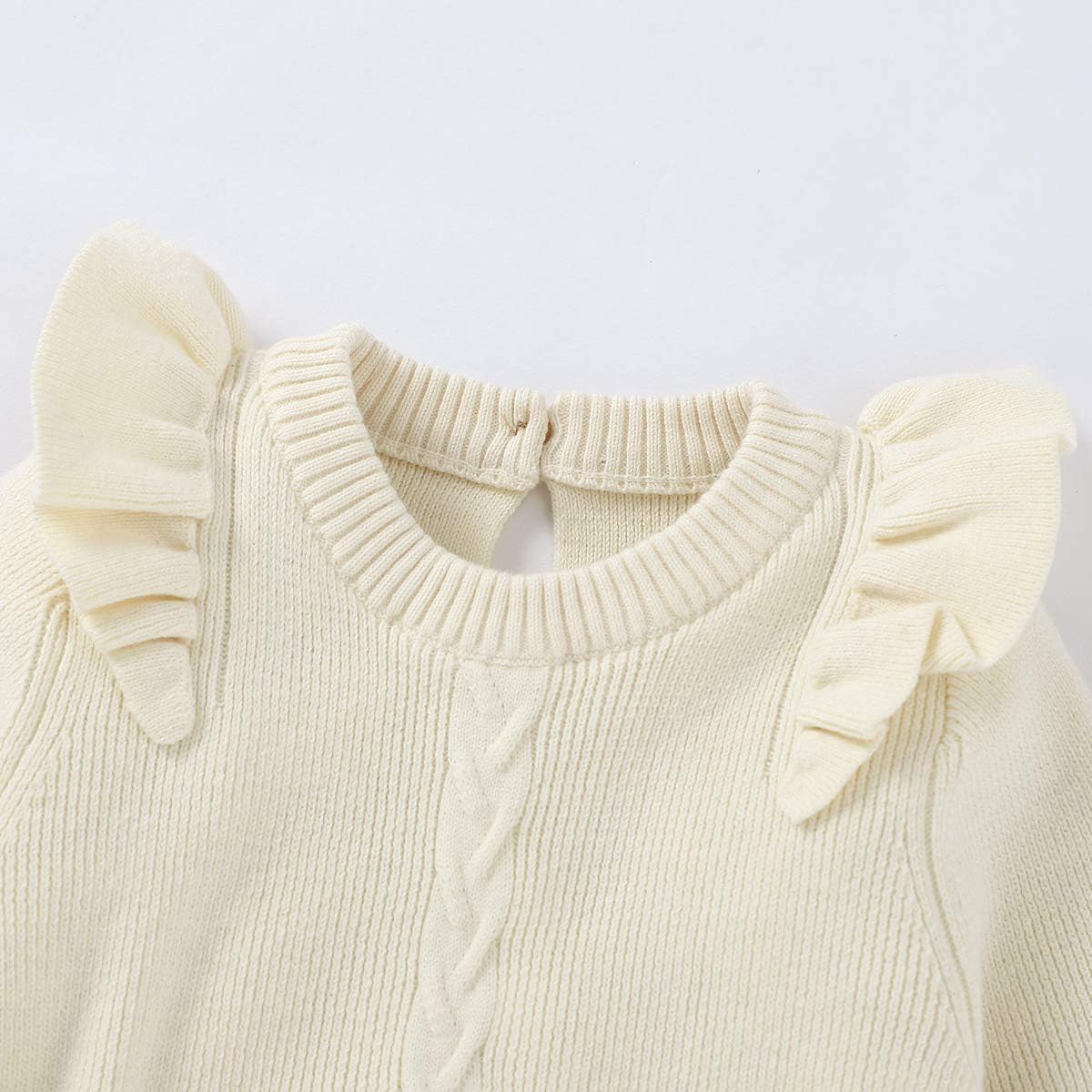 Outdoor Tabletop Lighting Ambabe Newborn Baby Girl Fall Winter Clothes Ruffled Long Sleeve Solid Color Knitted Romper Sweater Jumpsuit One Piece Outfit Tools Home Improvement Dccbjagdalpur Com