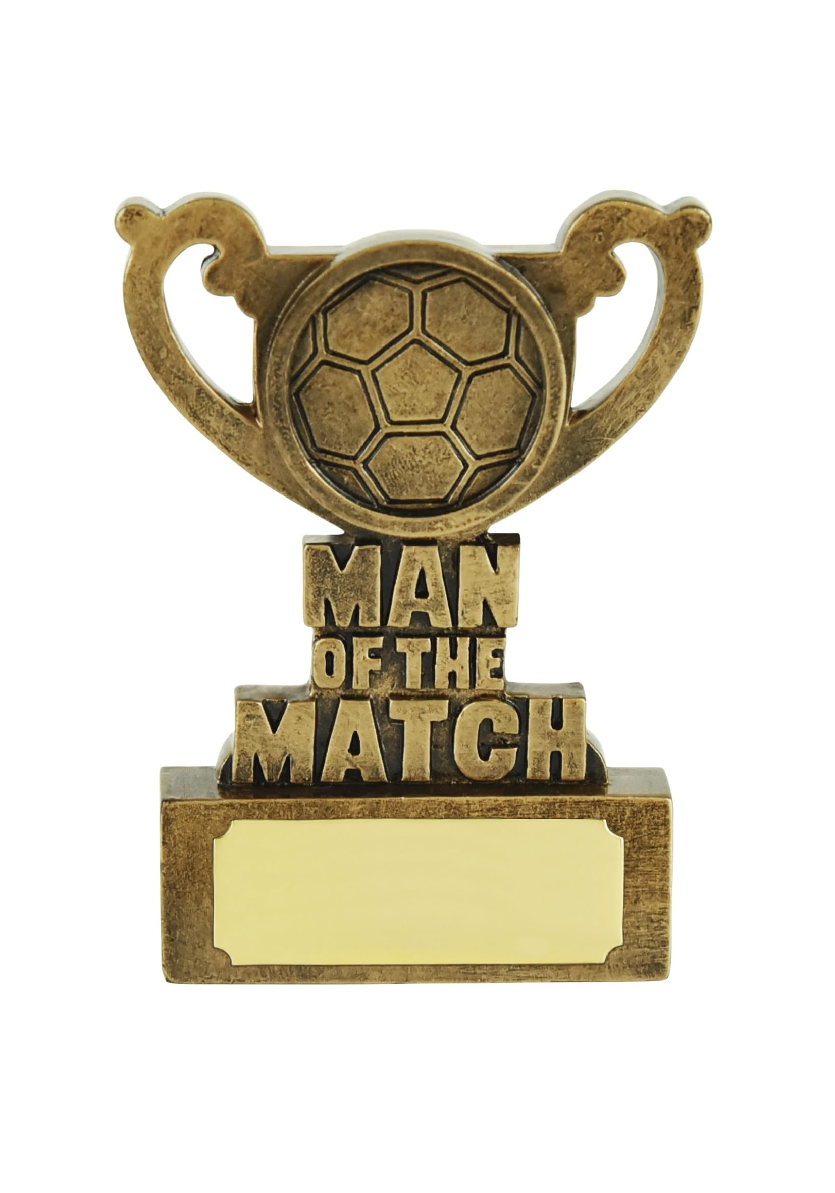 SilverTrophy: Football Man of the Match Gold Award - Ideal for Competitions, Tournaments, Events, Winners, Champions, Best Player, Well Played, Achievement.