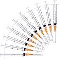 Disposable 2ml Syringe with 25Ga 1.0 Inch Needle, Individual Package pack of 100