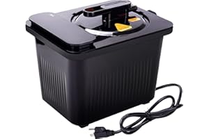 MOKARO Sauna Steamer Portable Pot 4 Liters, Portable Sauna Steamer for Sauna, Home SPA Fumigation Steam Machine for Body Detox Timer Display and Remote Control (110V,Polishing, US Plug) (Black)