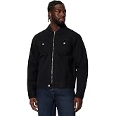 Amazon Essentials Men's Cotton Canvas Zip-Front Trucker Jacket