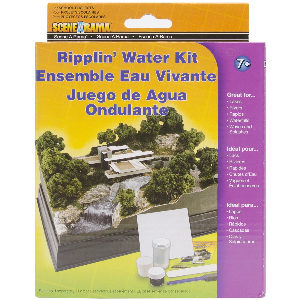 Woodland Scenics Cardboard Diorama Kit Ripplin' Water