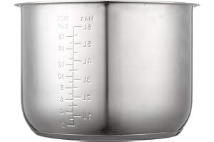 Original 8Qt Power Cooker XL Replacement Inner Pot Stainless Steel Compatible with 8 Quart Power Pressure Cooker Model PPC772