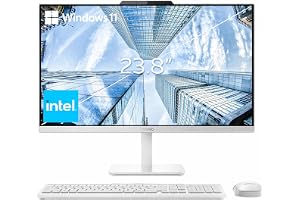 Lenovo 24" FHD All-in-One Desktop Computer for Home & Office, Intel Processor, 16GB RAM, 256GB PCIe SSD, HDMI, WiFi 6, Bluetooth 5.2, Business AIO, Vent-Hear, Wireless KB & Mouse, Windows 11 Pro