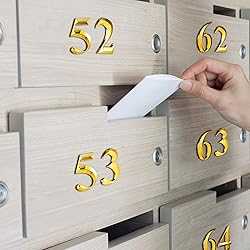 Jetec 10 Pcs House Numbers 3D Door Mailbox Numbers