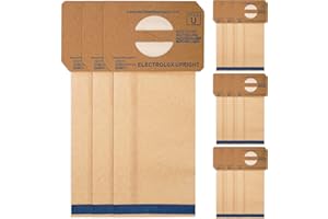 12-Pack Replacement Micro Filtration Vacuum Bags for electrolux Upright Style U & Aerus Vacuums | Fits Discovery II, Lux 4000