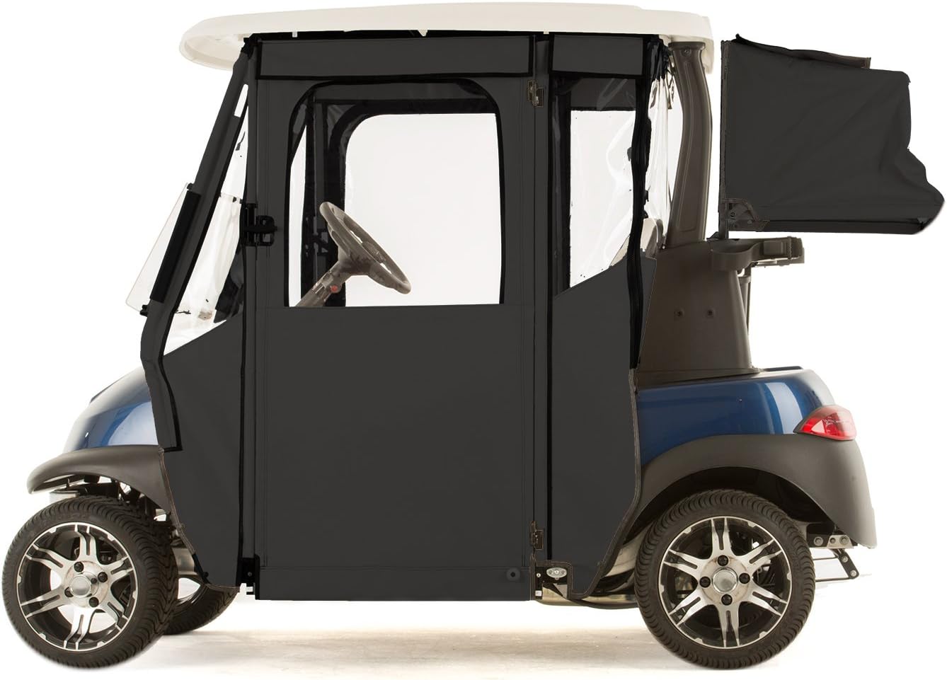 "DOORLUX" Golf Cart Sunbrella Enclosure for Club Car Precedent (Black