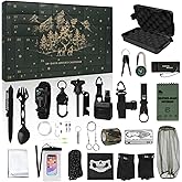 Diweez Survival Kit Advent Calendar for Men 2025-24 Days Christmas Countdown Survival Tools Emergency Gear for Teen Adult, Xmas Gifts for Outdoor Enthusiasts, Camping, Fishing, Hiking Adventure