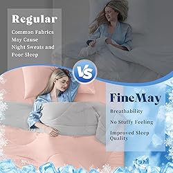 FineMay Cooling Comforter Twin Size, Double-Sided
