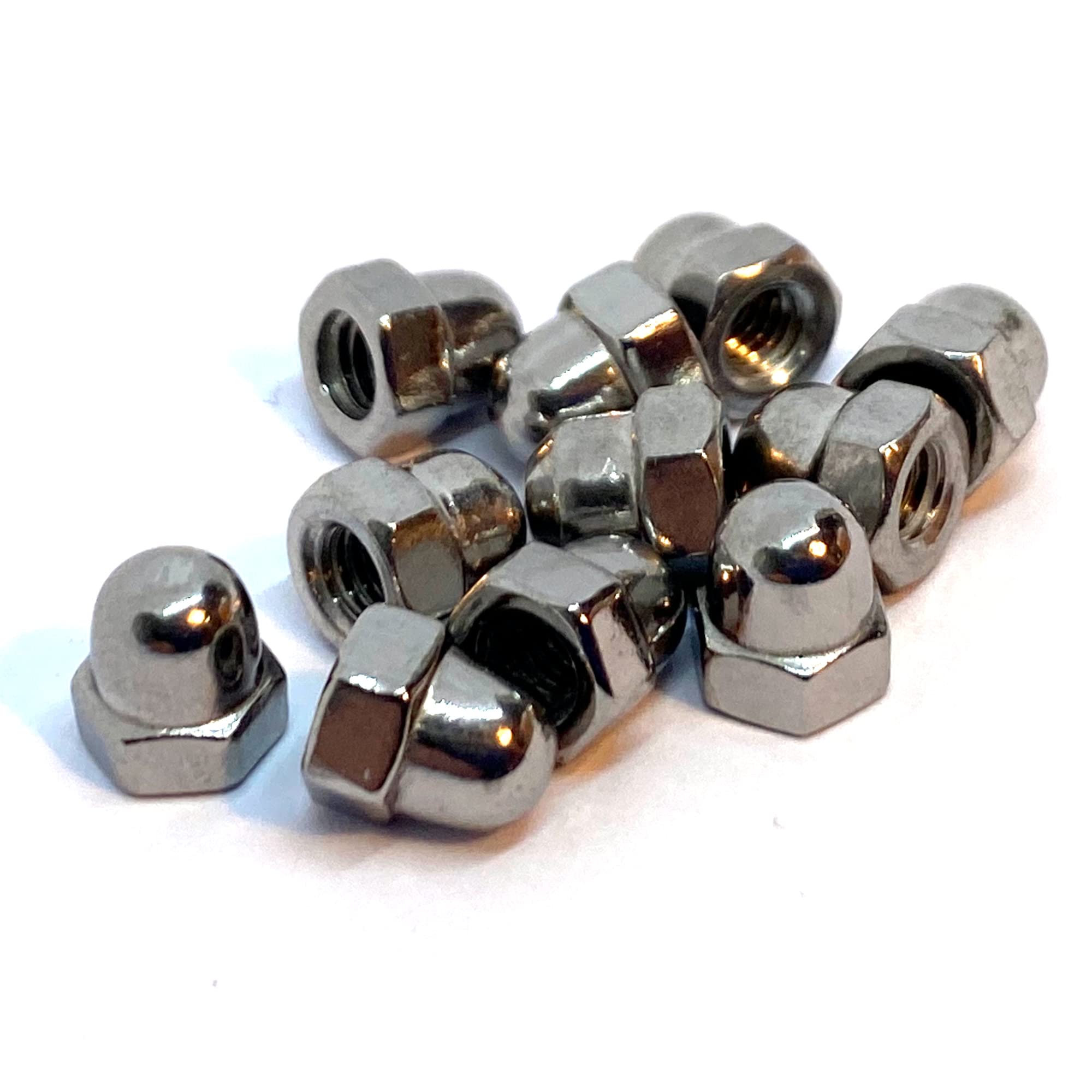 M4 Dome Nut DIN1587, A4 (316) Stainless Steel (Pack of 10)