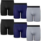 PROTIUM Men’s Boxer Briefs 6-Pack – Ultra-Soft Viscose Underwear, Breathable Moisture-Wicking Fabric, No Ride-Up Fit