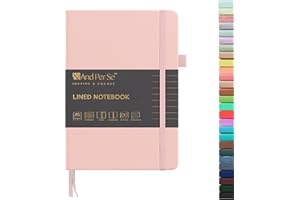 And Per Se Lined Journal Notebook, 160 Pages, A5 5.7 x 8 inches College Ruled Thick Paper Notebook Journals for Writing, Hard